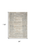8' X 10' Ivory Blue and Gray Geometric Non Skid Area Rug