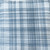 20" Blue Check Cotton Blend Throw Pillow With Embroidery
