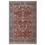 9' X 13' Red Beige And Blue Oriental Area Rug With Fringe