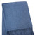 50" X 67" Denim Blue Cotton Blend Woven Throw Blanket with Fringe