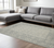 8' X 10' Gray And Ivory Wool Southwestern Hand Hooked Area Rug