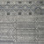 6' X 9' Gray Ivory and Blue Geometric Hand Knotted Area Rug