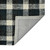 4' X 6' Charcoal And Ivory Wool Plaid Hand Tufted Area Rug