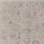 5' X 8' Tan Brown and Blue Floral Hand Woven Distressed Area Rug With Fringe