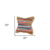 Set of Two 20" Blue Red And Natural Striped Cotton And Jute Throw Pillows