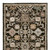 8' Brown Gray And Tan Oriental Runner Rug