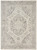 5' X 7' Ivory And Gray Floral Medallion Distressed Area Rug