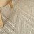 4' X 6' Ivory and Gray Wool Chevron Area Rug