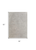 3' X 5' Ivory Abstract Hand Woven Worn Faded Area Rug