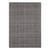5' X 7' Graphite And Ivory Wool Plaid Hand Tufted Area Rug