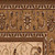 7' Tan And Brown Oriental Runner Rug