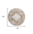 8' Sage And Ivory Floral Medallion Distressed Washable Round Rug