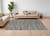 8' X 10' Gray Ivory and Taupe Abstract Hand Woven Area Rug