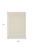 4' X 6' Ivory Shag Area Rug