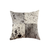 Set of Two 18" Black and White Cowhide Throw Pillows