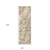 8' Beige And Ivory Wool Abstract Hand Tufted Runner Rug
