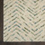 8' Ivory Blue and Green Wool Abstract Runner Rug