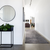 8' Runner Black Silver and Gray Abstract Runner Rug