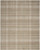 8' X 10' Brown and Ivory Plaid Non Skid Area Rug