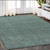 5' X 8' Light Blue Wool Hand Tufted Area Rug