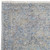 10' X 14' Gray Blue and Tan Abstract Hand Woven Distressed Area Rug With Fringe