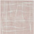 8' Pink and Ivory Abstract Distressed Non Skid Runner Rug