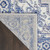 3' X 5' Gray and Blue Medallion Area Rug