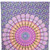 80" X 56" Purple Pink And Yellow Mandala Cotton Hanging Tapestry