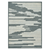 8' X 10' Blue And Ivory Wool Abstract Hand Hooked Area Rug