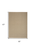 5' X 7' Natural Geometric Flatweave Non Skid Area Rug With Fringe