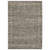 5' X 8' Gray And Beige Diamond Area Rug With Fringe