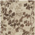 8' Taupe and Brown Floral Hand Tufted Runner Rug