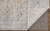 7' X 10' Ivory Taupe and Blue Oriental Power Loom Worn Faded Area Rug With Fringe