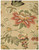 8' X 11' Beige and Red Floral Area Rug
