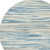 5' Ivory Blue and Gray Abstract Round Rug