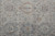 10' Silver Taupe and Blue Oriental Power Loom Runner Rug With Fringe
