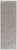 10' Silver Taupe and Blue Oriental Power Loom Runner Rug With Fringe
