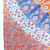 92" X 84" Orange Blue And Yellow Mandala Cotton Hanging Tapestry