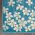 4' X 6' Turquoise and Cream Botanical Leaves Area Rug