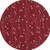 8' Red Black and Ivory Round Floral Vines Power Loom Area Rug
