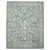 4' X 6' Sky Blue Gray And Ivory Wool Oriental Hand Tufted Area Rug