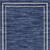 2' X 4' Navy Blue And Ivory Indoor Outdoor Area Rug