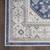 7' X 9' Blue and Gray Medallion Power Loom Area Rug