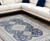 7' X 9' Blue and Gray Medallion Power Loom Area Rug