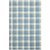 4' X 6' Blue And Ivory Wool Plaid Hand Tufted Area Rug