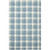 4' X 6' Blue And Ivory Wool Plaid Hand Tufted Area Rug