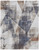 8' X 10' Gray Blue and Ivory Checkered Power Loom Area Rug