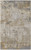 5' X 8' Ivory Gray and Brown Abstract Power Loom Worn Faded Area Rug