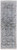 12' Gray and Silver Damask Power Loom Worn Faded Runner Rug