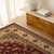 7' X 9' Red and Beige Floral Medallion Power Loom Area Rug